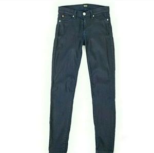 Hudson Womens 27 Krista Super Skinny Coated Jeans